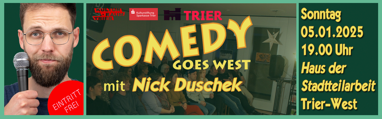 20250105 Comedy goes West:  Nick Duschek