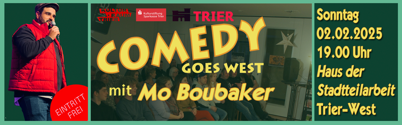 20250202 Comedy goes West:  Mo Boubaker